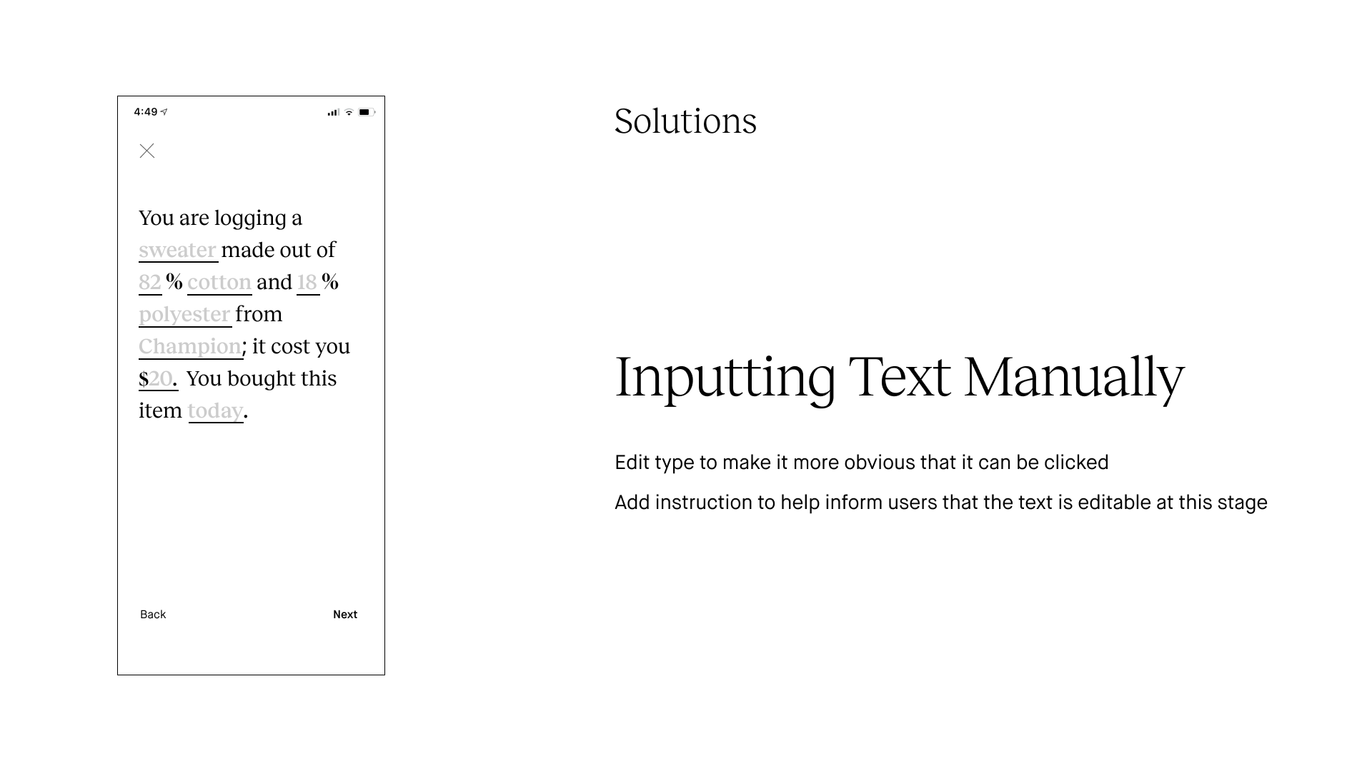 addressing user feedback